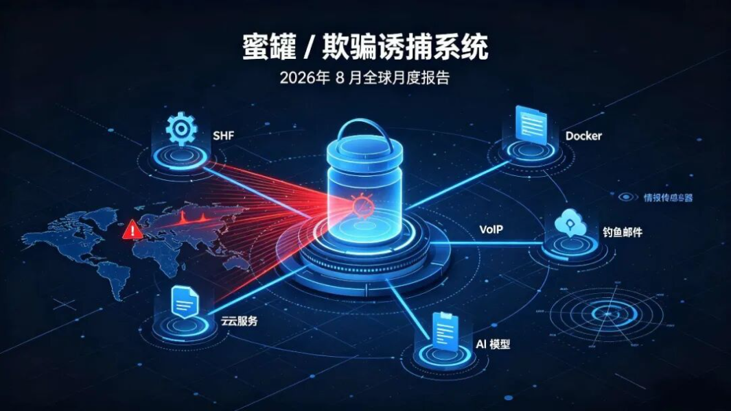 蜜罐 / 欺骗诱捕系统・全球8月度报告汇总